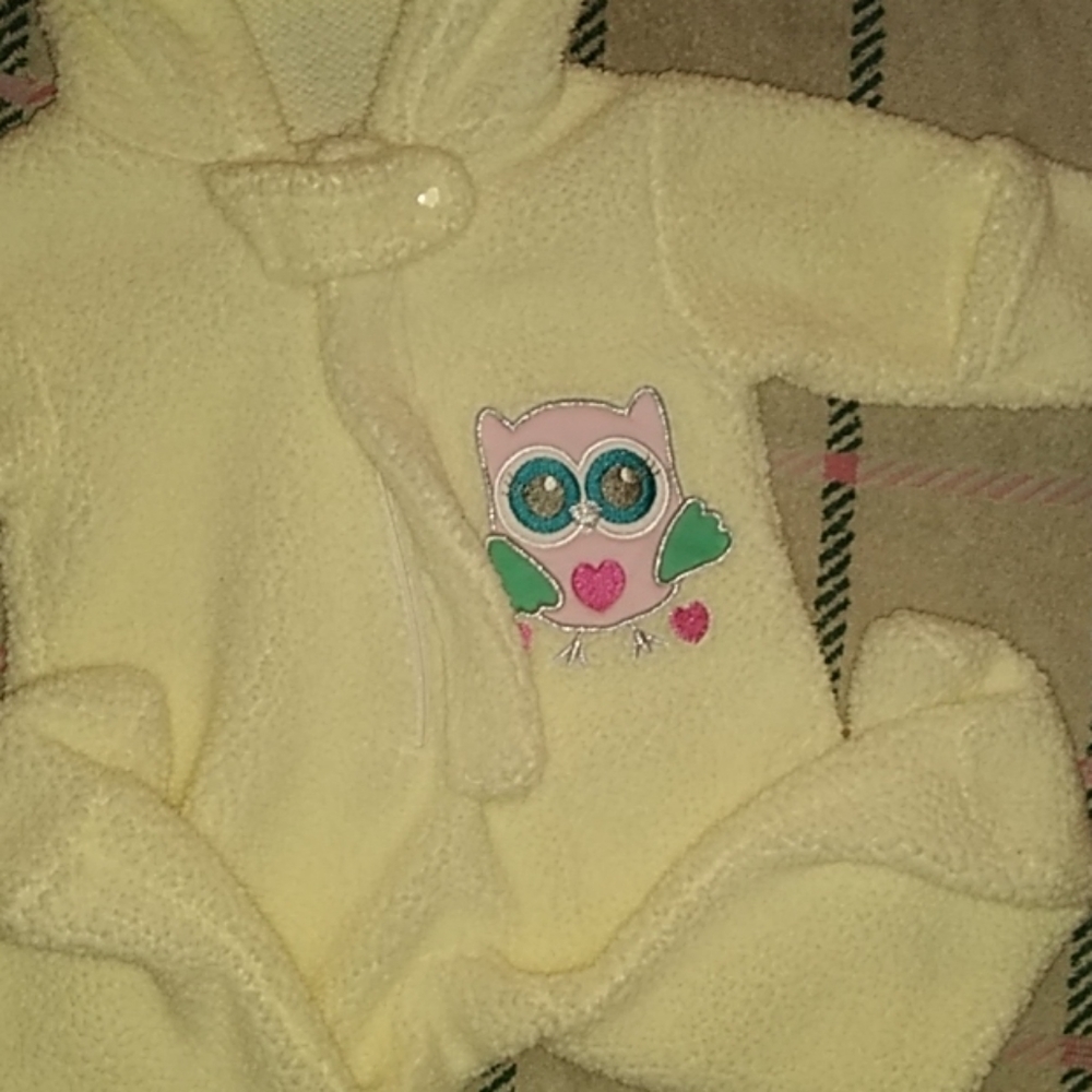 Girls White Snowsuit